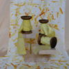 ruban en soie coloris jaune pale