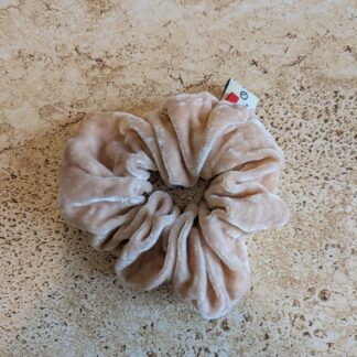 chouchou velours de soie - rose
